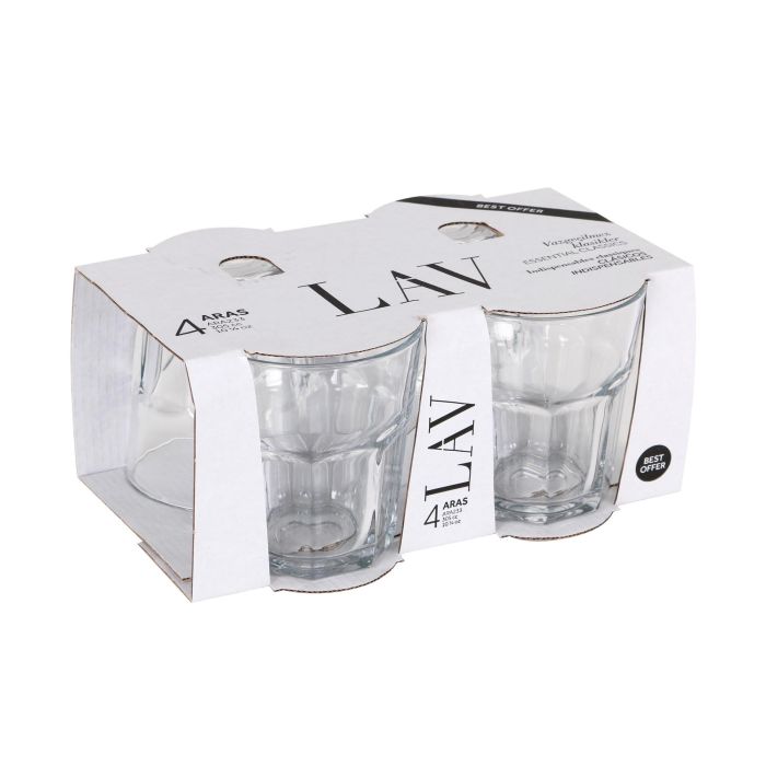Set de 4 vasos para agua de 305 cc - Lav (12 Cajas) 5 Set de 4 vasos para agua de 305 cc - Lav (12 Cajas) 5