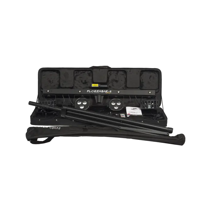 ALGAMLIGHT Florida Bar II Focos LED 4 en 1 RGB Derby Láser RG Estroboscópico con Soporte Tipo Trípode para Eventos y DJs 2 ALGAMLIGHT Florida Bar II Focos LED 4 en 1 RGB Derby Láser RG Estroboscópico con Soporte Tipo Trípode para Eventos y DJs 2