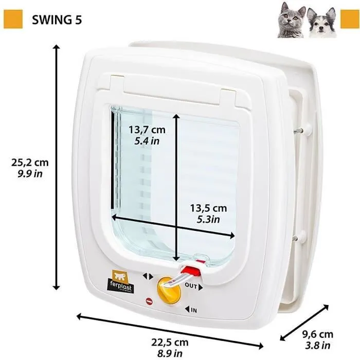 Ferplast FER8010690210759 Gatera Columpio 5 22.5 x 16.2 x 25.2 cm Gris 4