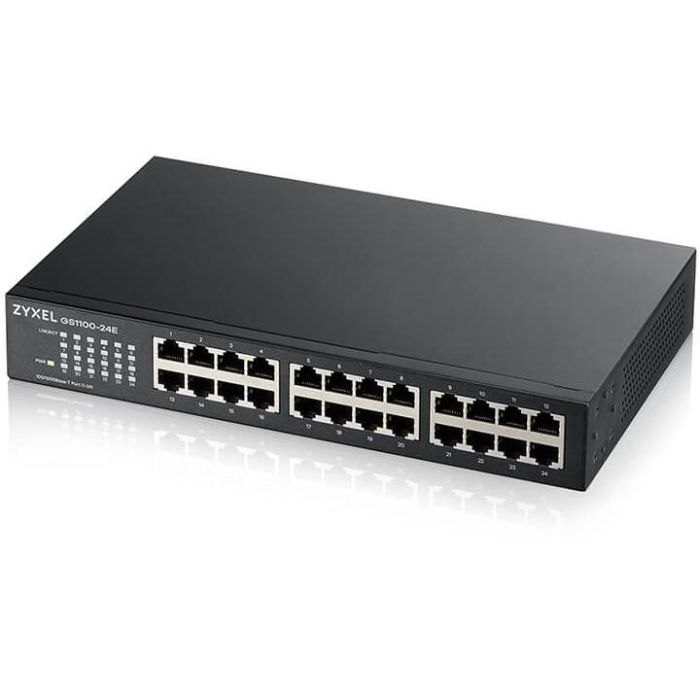 Switch ZyXEL GS1100-24E-EU0103F RJ45 x 24 Ethernet LAN 10/100 Mbps 0 Switch ZyXEL GS1100-24E-EU0103F RJ45 x 24 Ethernet LAN 10/100 Mbps 0