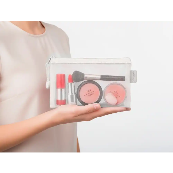 Liderpapel Bolsa Zipper Bag Poliester Transpirable Multiusos Cierre Cremallera DIN A6 Blanco 6