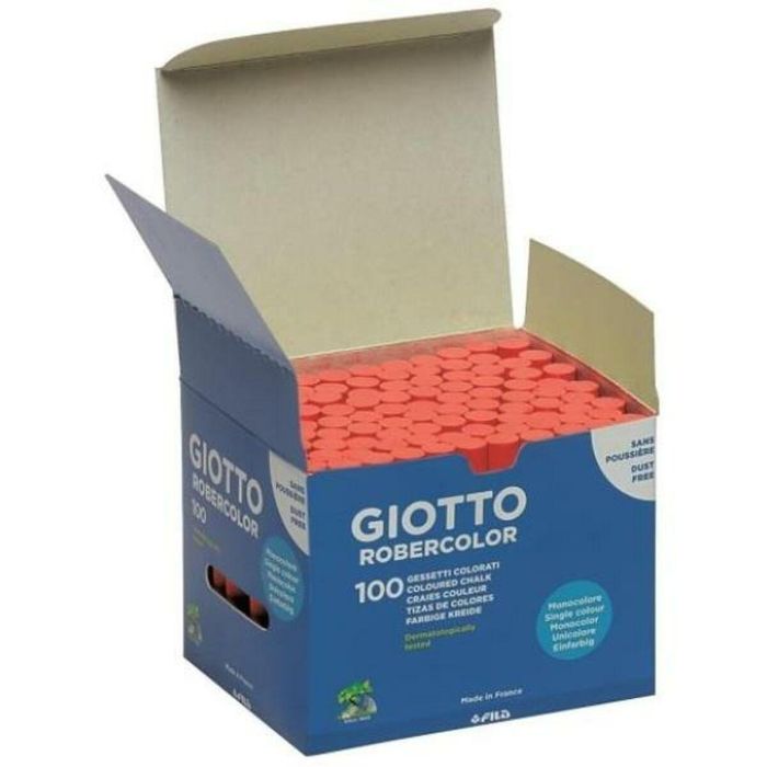 Tizas Giotto Robercolor Rojo 16 Unidades 100 Piezas 1 Tizas Giotto Robercolor Rojo 16 Unidades 100 Piezas 1