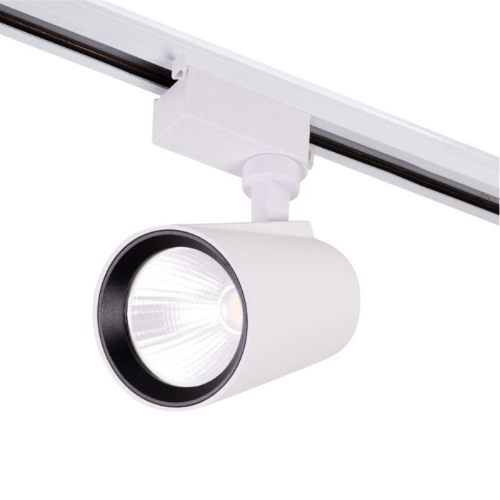 Foco de Carril LED 22W 1.980Lm CRI85 6000ºK Monofásico 40.000H [HO-FC-22W-W-CW Foco de Carril LED 22W 1.980Lm CRI85 6000ºK Monofásico 40.000H [HO-FC-22W-W-CW