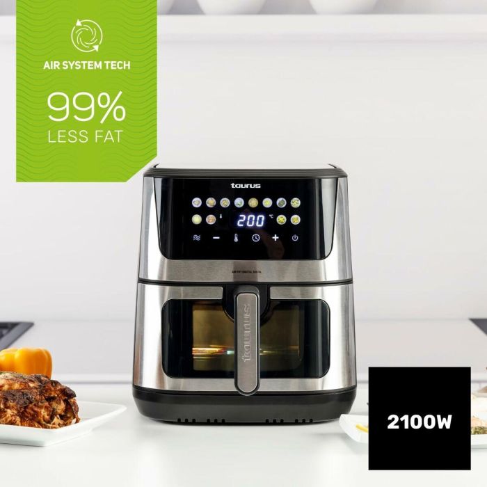 Freidora de Aire Taurus AIR FRY 360XL Negro 2100 W 8 L 7 Freidora de Aire Taurus AIR FRY 360XL Negro 2100 W 8 L 7