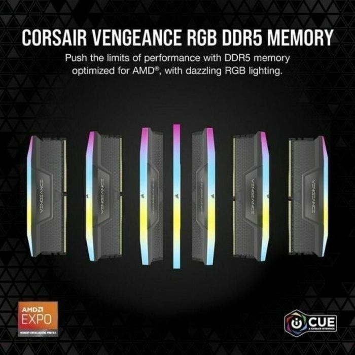 Corsair Vengeance RGB CMH32GX5M2B6400C36 módulo de memoria 32 GB 2 x 16 GB DDR5 6400 MHz 11 Corsair Vengeance RGB CMH32GX5M2B6400C36 módulo de memoria 32 GB 2 x 16 GB DDR5 6400 MHz 11