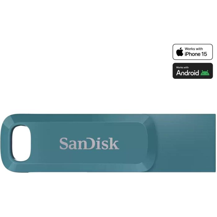 Sandisk Ultra Dual Drive Go 512 GB USB C 3.2 Gen 1 400 MB/s Turquesa 0 Sandisk Ultra Dual Drive Go 512 GB USB C 3.2 Gen 1 400 MB/s Turquesa 0