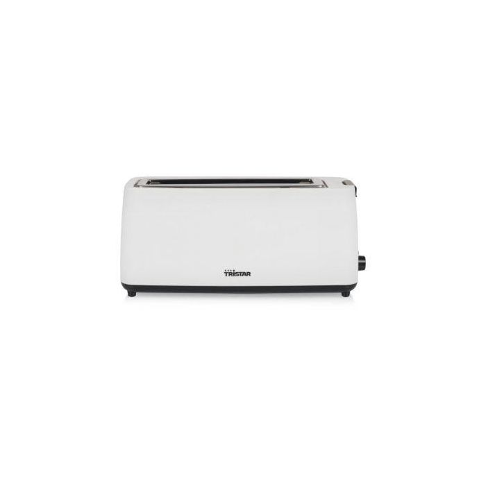 Tristar BR-1056 Tostadora Ranura Larga 900W 2 Rebanadas, 7 Ajustes Tostado, Descongelar, Recalentar, Bandeja Migas, Blanca 3