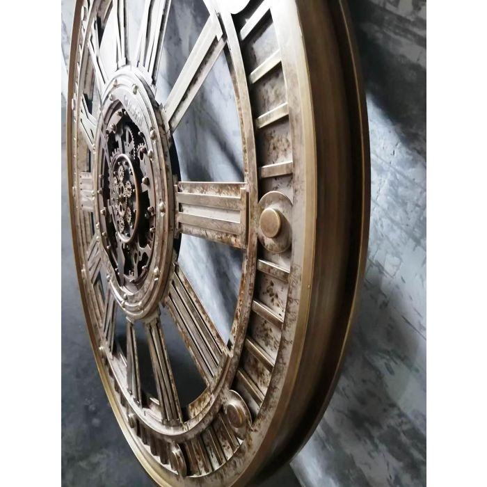 Reloj Pared Loft DKD Home Decor Dorado 9.5 x 117 x 117 cm 1