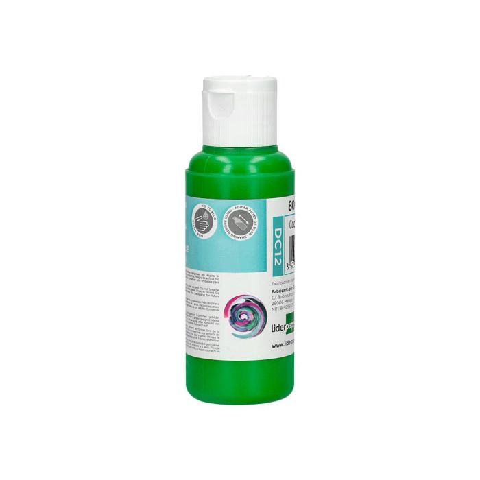 Pintura Acrilica Liderpapel Bote De 80 mL Verde 1