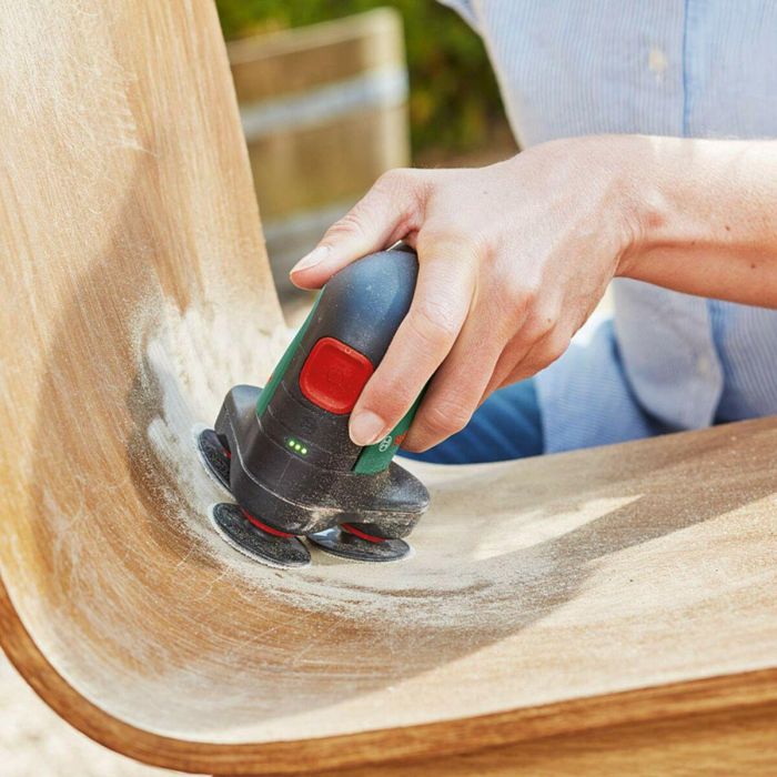 Lijadora de disco inalámbrica Bosch: solo herramienta EasyCurvSander 12 6