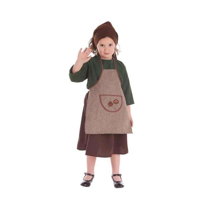 Disfraz infantil castañera otoño vestido lux t-1 (3-5 años) Disfraz infantil castañera otoño vestido lux t-1 (3-5 años)