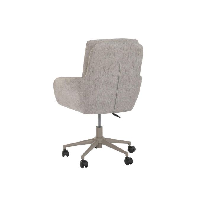 DKD Home Decor Silla de Oficina Giratoria Gris 65x88x60 cm con Ruedas de Poliéster y Metal 7 DKD Home Decor Silla de Oficina Giratoria Gris 65x88x60 cm con Ruedas de Poliéster y Metal 7