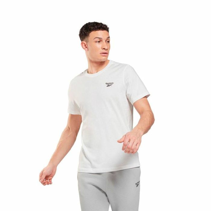 Camiseta de Manga Corta Hombre Reebok Identity Left Chest Logo Blanco Camiseta de Manga Corta Hombre Reebok Identity Left Chest Logo Blanco