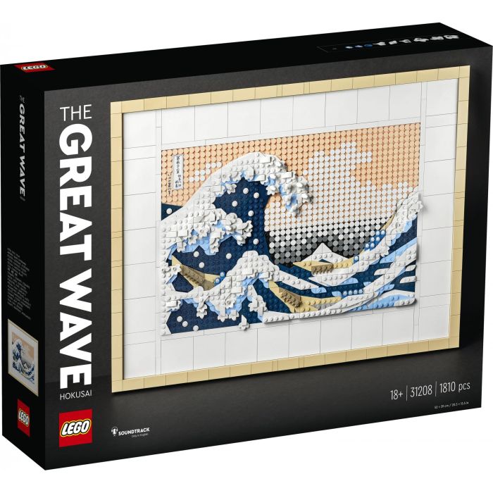 LEGO Art 31208 Hokusai - The Great Wave, Decoración de la pared japonesa, ocio creativo, adultos 3