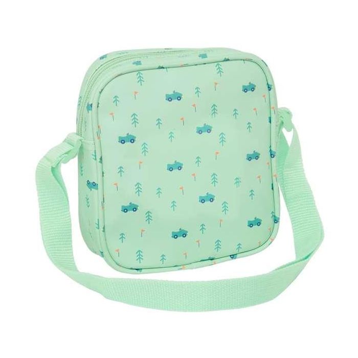 Bolso Bandolera Safta Coches Verde 16 x 18 x 4 cm 2