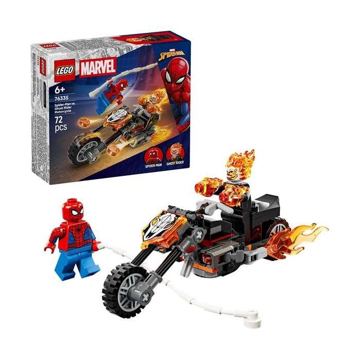 Juego de construccion spider-man vs. moto del motorista fantasma lego super heroes marvel 3