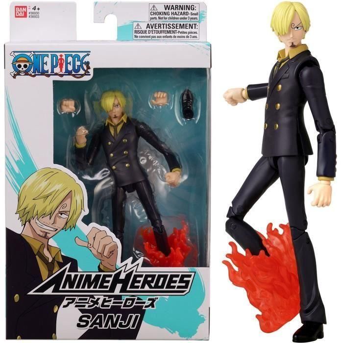 BANDAI Anime Heroes - One Piece - Figura de anime heroes 17 cm - Sanji