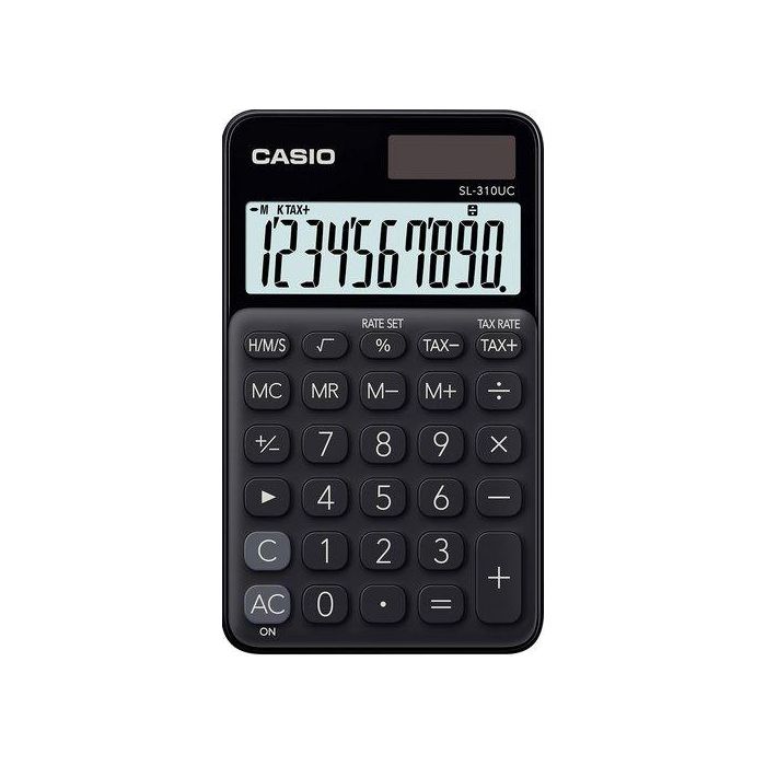 Calculadora De Bolsillo Casio 10 Digitos Sl-310 Uc Negro