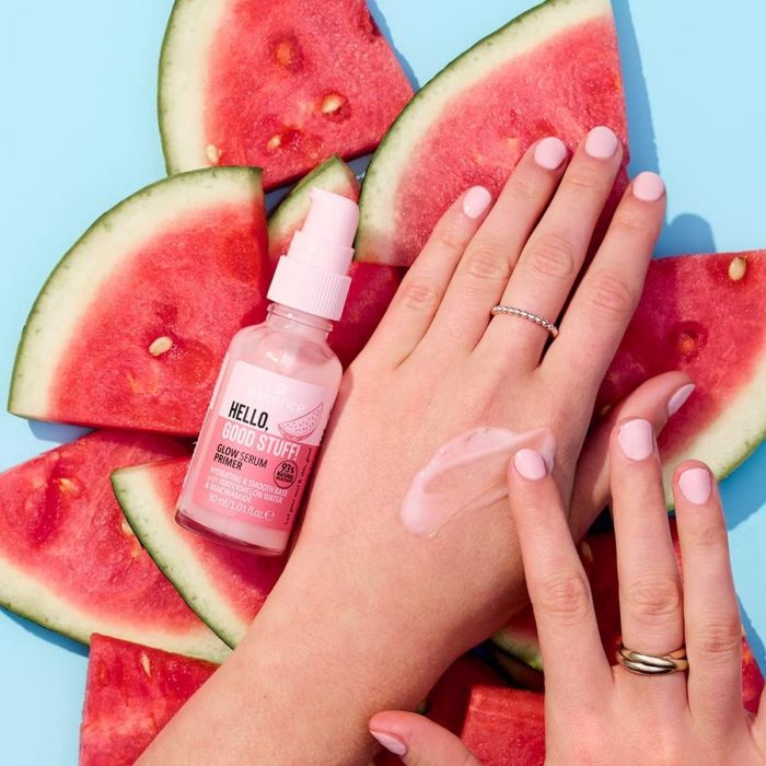 Essence HELLO, GOOD STUFF! Glow Serum Primer Hidratante Facial con Agua de Sandía, Niacinamida, Vegano, 30 ml 5 Essence HELLO, GOOD STUFF! Glow Serum Primer Hidratante Facial con Agua de Sandía, Niacinamida, Vegano, 30 ml 5