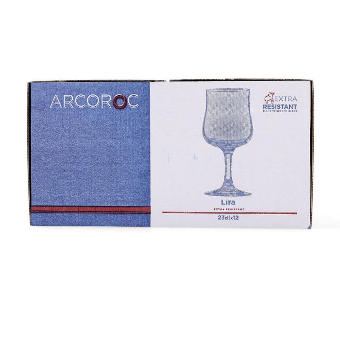 Arcoroc Copa Lira Vidrio Templado Tensionado Transparente 23 cL - Pack 12 Unidades 1