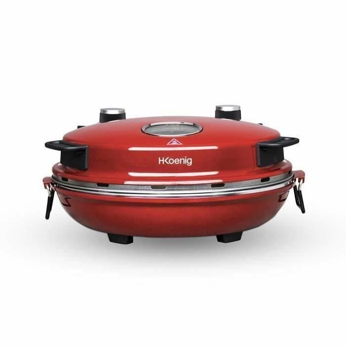 HKoeNIG NAPL350 - Horno para pizza Napoletana - Hasta 350 ° C - 32cm - 1200W - Temporizador - Placa vitrocerámica de piedra 1 HKoeNIG NAPL350 - Horno para pizza Napoletana - Hasta 350 ° C - 32cm - 1200W - Temporizador - Placa vitrocerámica de piedra 1