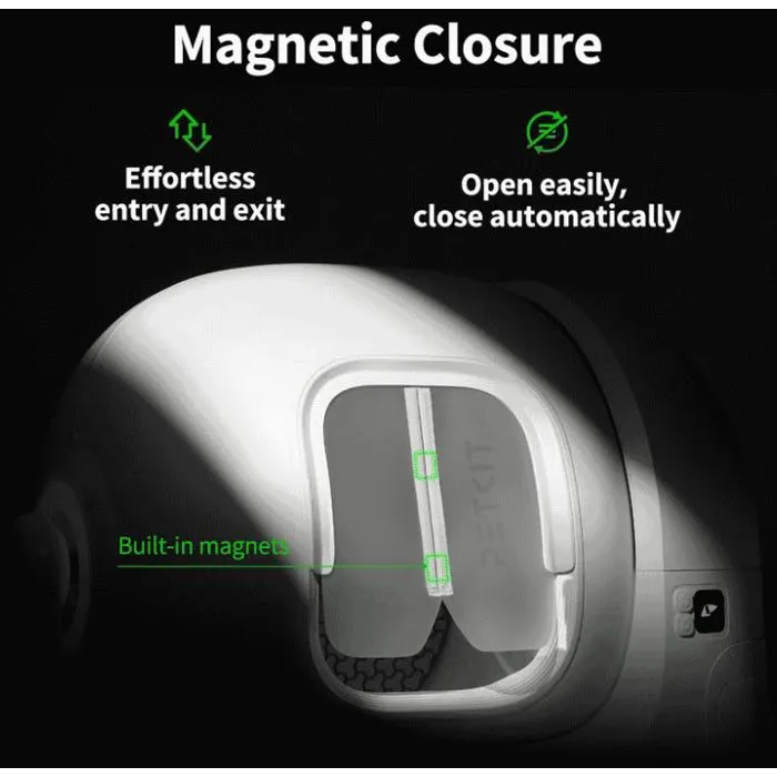 Petkit Cortina Magnética 2.0 AAATF85277 para Areneros PU RAMAX y Purobot Max, Color Blanco