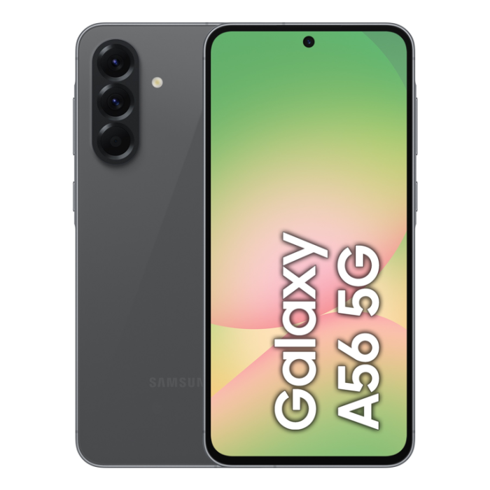 Samsung Galaxy A56 5G SM-A566BZKCEUB 8GB 256GB 6.7" Super AMOLED 120Hz 50MP Cámara 5000mAh Grafito Samsung Galaxy A56 5G SM-A566BZKCEUB 8GB 256GB 6.7" Super AMOLED 120Hz 50MP Cámara 5000mAh Grafito