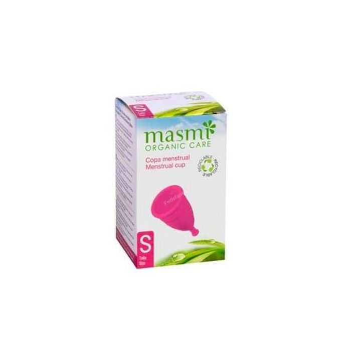 MASMI Copa Menstrual Talla S, alternativa a tampones y compresas, TPE Grado Médico, Hipoalergénica, Reutilizable, hasta 12h