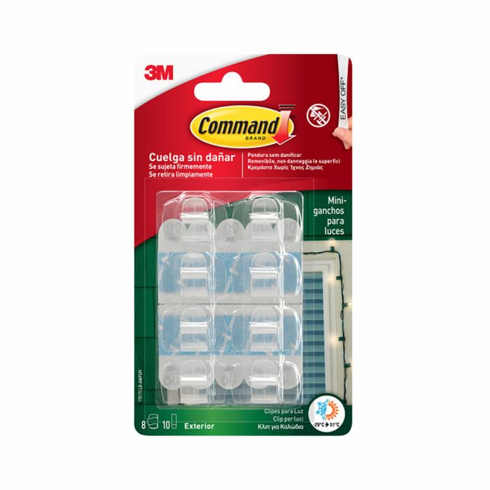 Gancho para colgar 3M Transparente Plástico (8 Unidades) 0 Gancho para colgar 3M Transparente Plástico (8 Unidades) 0
