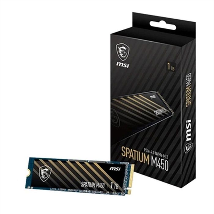 MSI MSI1693465238588 SPATIUM M450 SSD Interno 1TB PCIe 4.0 NVMe M.2 14