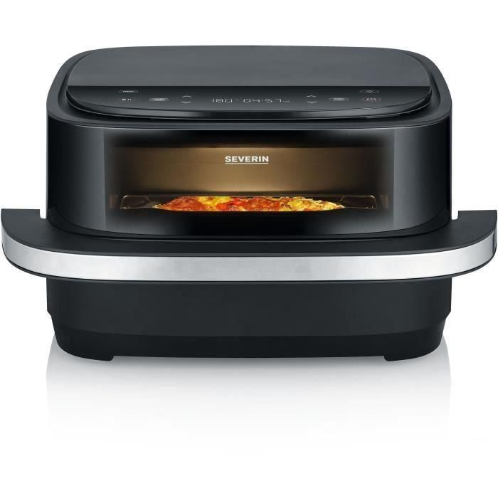 Severin SEV4008146046650 Freidora de aire 4L, 2100W, con 10 programas y función pizza
