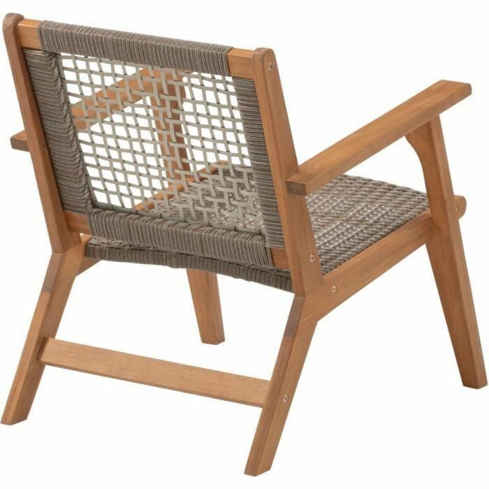 Bora Sillón de Jardín Bajo de Madera de Acacia con Certificación FSC y Resina de Mimbre - Medidas: An. 60 x Pr. 76 x Al. 73 cm 4 Bora Sillón de Jardín Bajo de Madera de Acacia con Certificación FSC y Resina de Mimbre - Medidas: An. 60 x Pr. 76 x Al. 73 cm 4