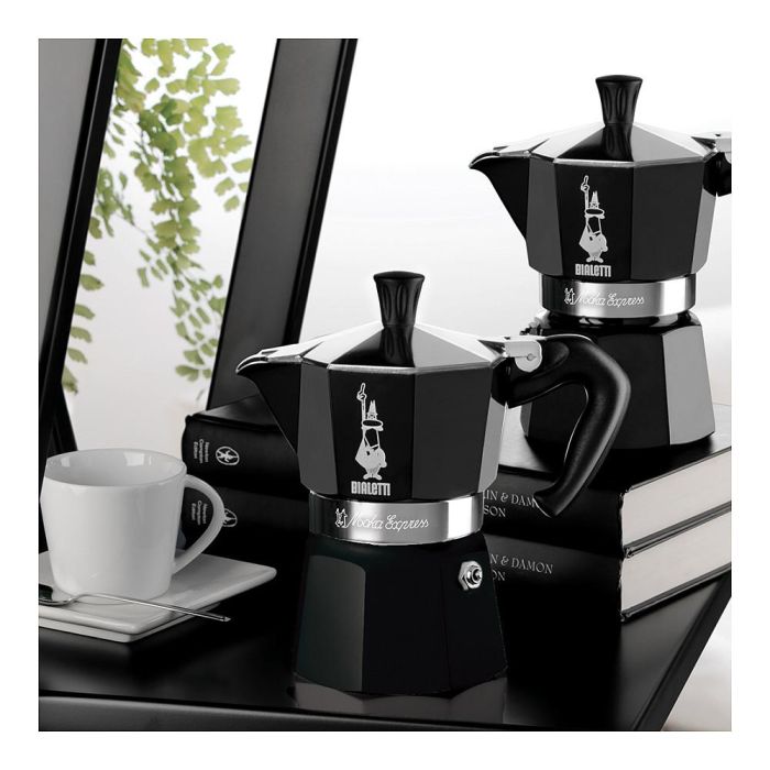 Bialetti Moka Express 3TZ nera Cafetera italiana Negro Aluminio 3 tazas CE 1