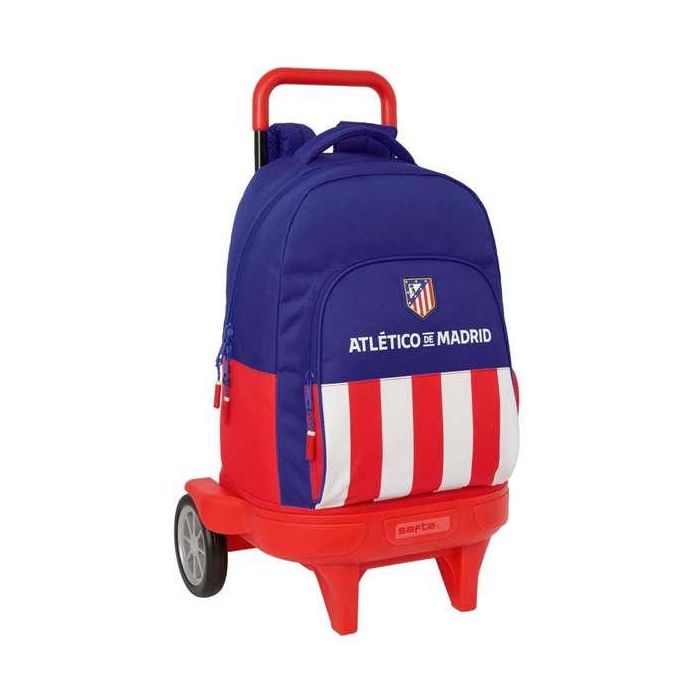 Safta Mochila Grande con Ruedas Compacta Extensible Atlético de Madrid 33x45x22 cm
