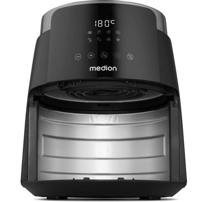 Freidora de aire caliente - MEDION - MD13030 - 4,7 L - Digital - 1500 W - Negra 3 Freidora de aire caliente - MEDION - MD13030 - 4,7 L - Digital - 1500 W - Negra 3