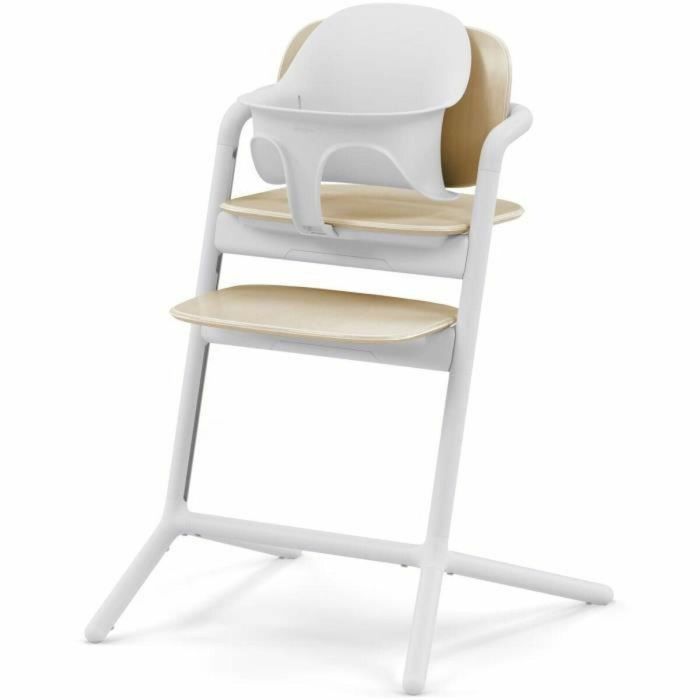 CYBEX - Pack 3 en 1 Lemo 2 con trona ajustable, set para bebé y bandeja - Blanco arena 3