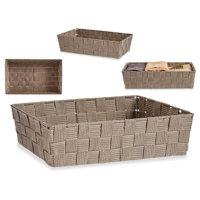 Cesta de Tela Rectangular Sin Asas 34 cm Natur - Kipit (18 Unidades) Cesta de Tela Rectangular Sin Asas 34 cm Natur - Kipit (18 Unidades)