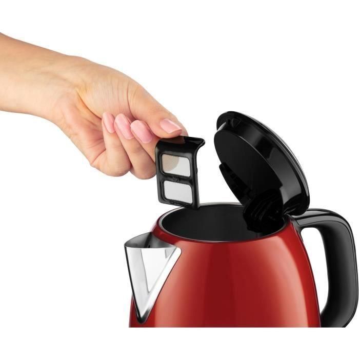 Russell Hobbs Hervidor Mini Colours Plus+ Rojo 1L, Ahorro Energético, Ref. 24992-70 1 Russell Hobbs Hervidor Mini Colours Plus+ Rojo 1L, Ahorro Energético, Ref. 24992-70 1