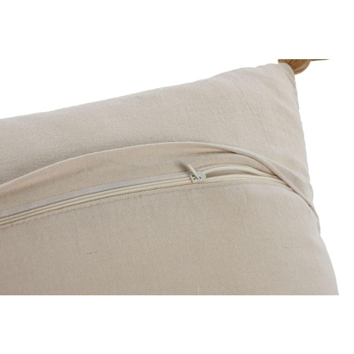 Cojin Boho DKD Home Decor Crema Beige 45 x 45 cm (2 Unidades) 3 Cojin Boho DKD Home Decor Crema Beige 45 x 45 cm (2 Unidades) 3