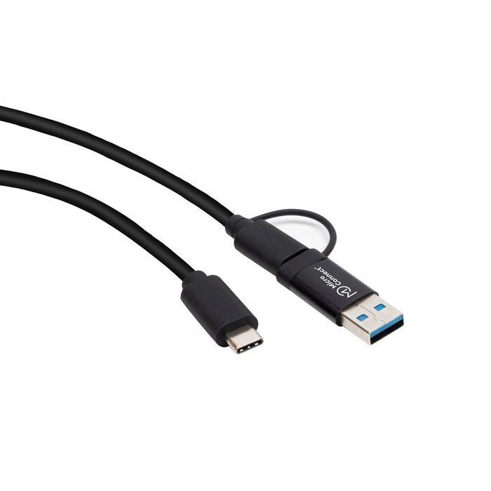 MicroConnect USB-C Cable with a USB-A 3.2 Gen 1 adapter, 1m 4 MicroConnect USB-C Cable with a USB-A 3.2 Gen 1 adapter, 1m 4