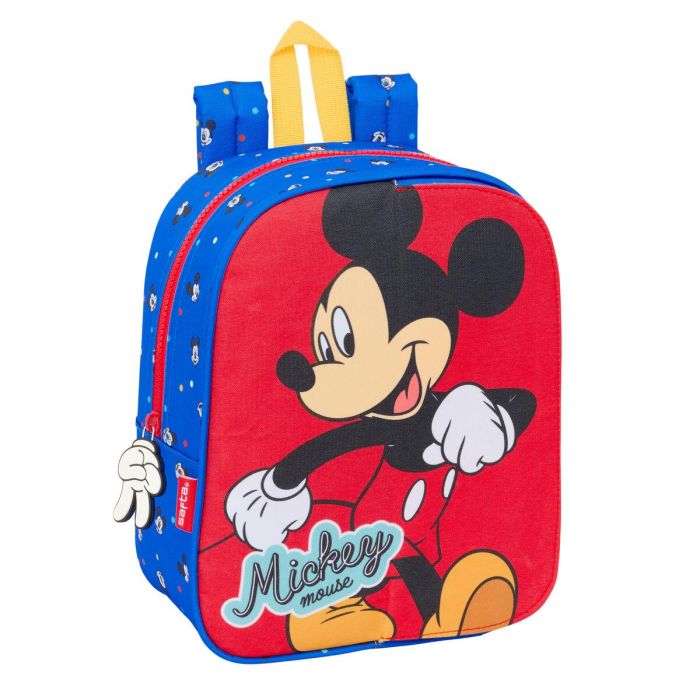 Mochila Escolar Mickey Mouse Clubhouse Good day Azul 22 x 27 x 10 cm 4