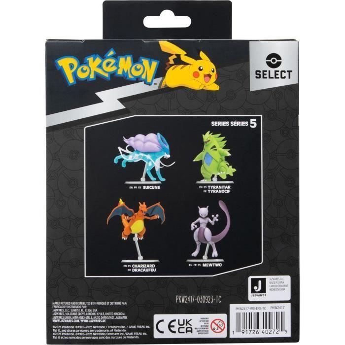 BANDAI BAN3701405825614 Figura de Acción Coleccionable Pokémon Mewtwo 12 cm, ultra articulada y muy detallada. 1
