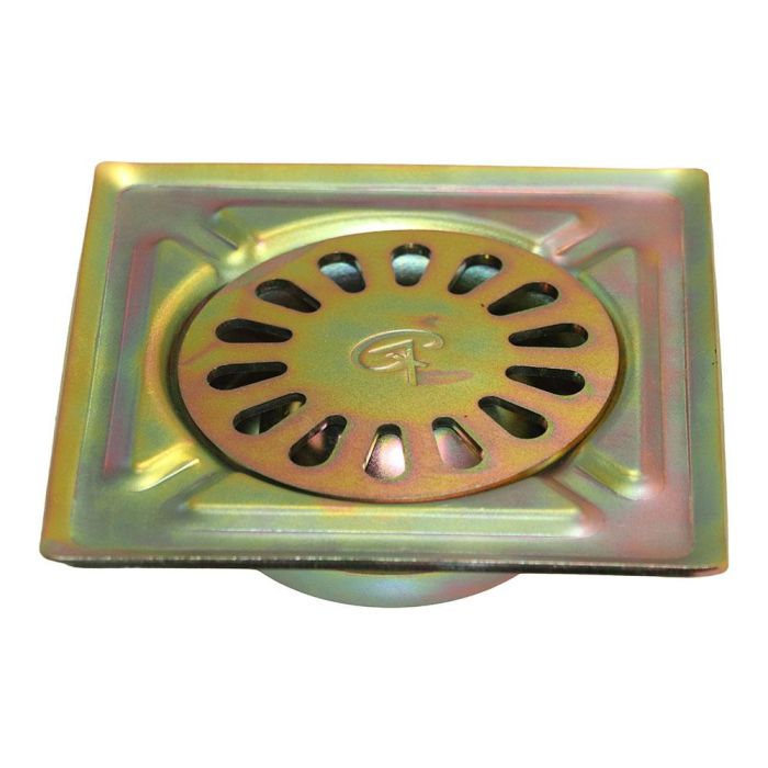 Fun And Go Sumidero de patio Iron acero bricomatado 15 x 15 cm