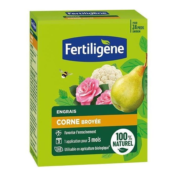 UAB FERTILIGENE Abono cuerno triturado - FCOR12 - 1,2 kg - Para enraizamiento - 1 aplicación durante 3 meses