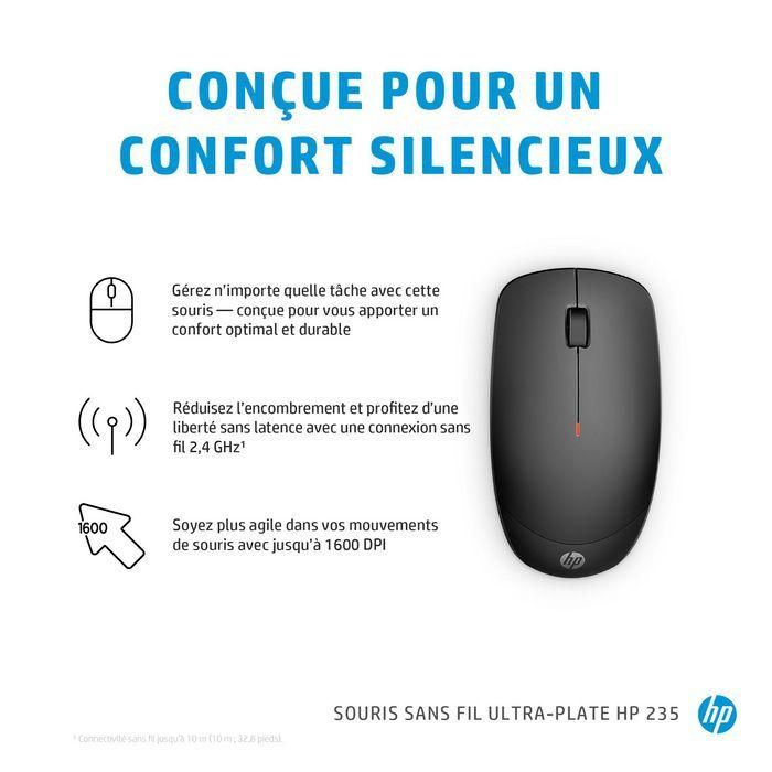 HP 235 Slim Wireless Mouse Inalámbrico Silencioso para Comodidad y Productividad Duradera 7