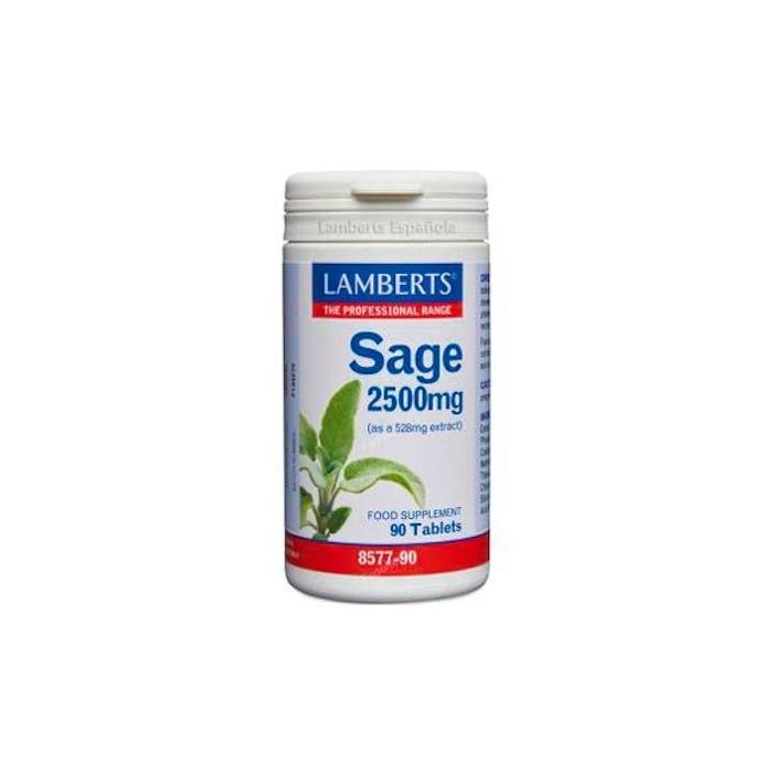 LAMBERTS Salvia 2500 mg Extracto 90 Comprimidos para Menopausia y Bienestar Femenino