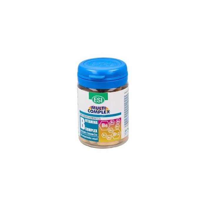 TREPATDIET-ESI Vitamina B Multicomplex, 50 Comprimidos. Soporte para el Metabolismo Energético y Sistema Nervioso. Apto para Veganos.