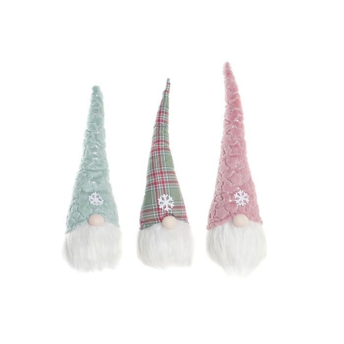 Figura Navidad Fantasia DKD Home Decor Verde Rosa 16 x 54 x 17 cm (3 Unidades) Figura Navidad Fantasia DKD Home Decor Verde Rosa 16 x 54 x 17 cm (3 Unidades)