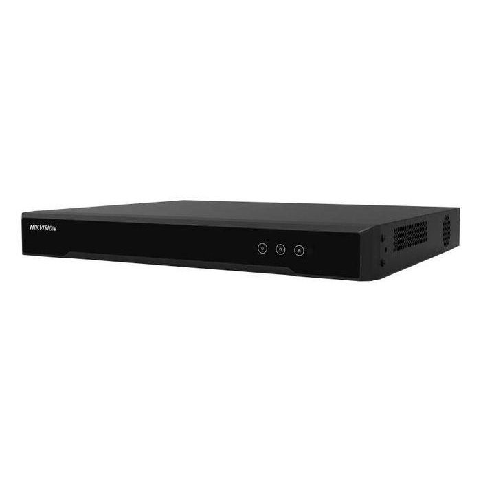 Hikvision Grabador de video DVR 16 canales 5en1 AcuSense 5MP MD 2.0 H.265 2HDD 1U 2