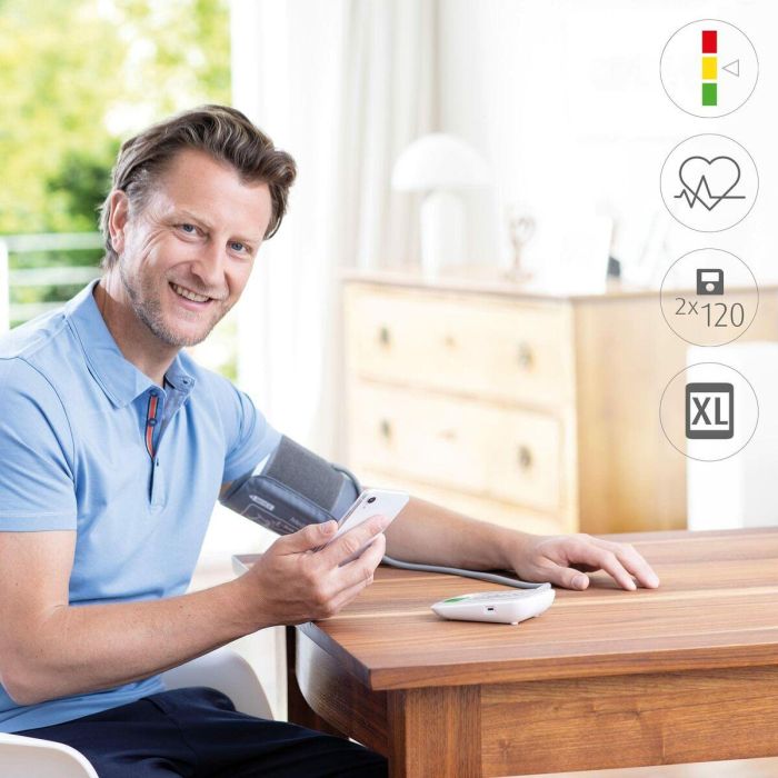 Medisana BU 570 Tensiómetro Conectado Bluetooth - Detección Arritmias, Pantalla Grande Dígito XXL, Diseño Delgado, 240 Memorias 4 Medisana BU 570 Tensiómetro Conectado Bluetooth - Detección Arritmias, Pantalla Grande Dígito XXL, Diseño Delgado, 240 Memorias 4